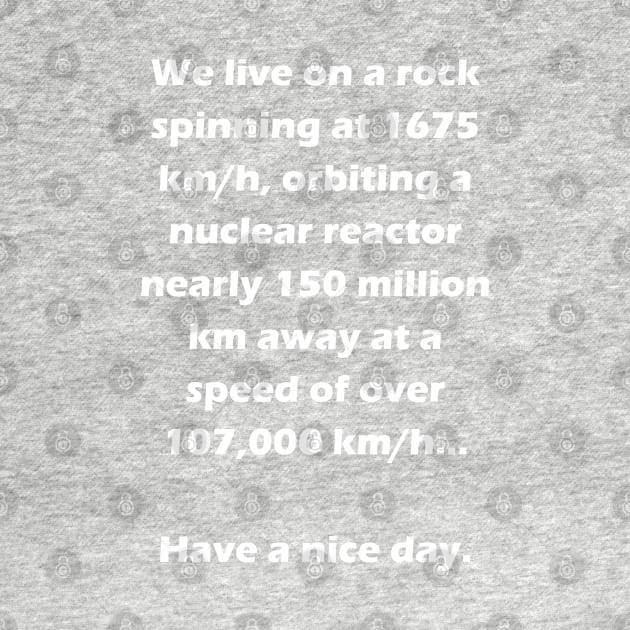 We Live On A Rock (Metric) - Light Text by lyricalshirts